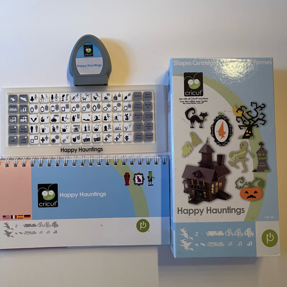 Cricut Happy Hauntings Cartridge Set - Black, Orange, Green